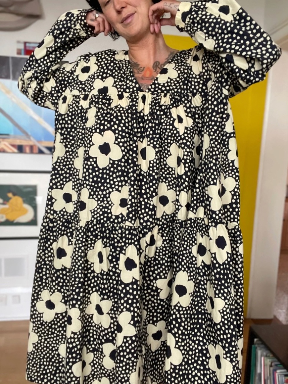 Midnight Tiered Dress